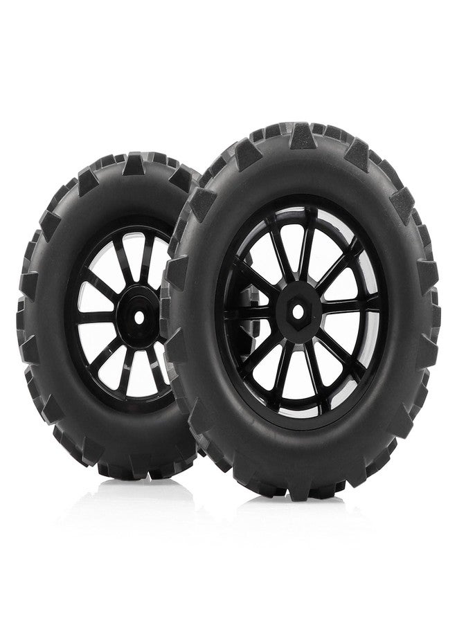 AIMROCK Pre-Glued RC 2.8 Wheels and Tires Set 12mm Hex Wheel for 1/10 Traxxas Stampede Hoss 2WD 4x4 Redcat Volcano RC Monster Truck, 4-Pack - Image 4